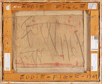 EDDIE FIGGE, oil and collage on canvas, signed and dated 1969.