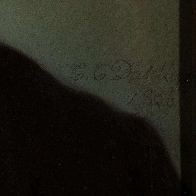 CARL CONRAD DAHLBERG, pastell, signerad och daterad 1856.