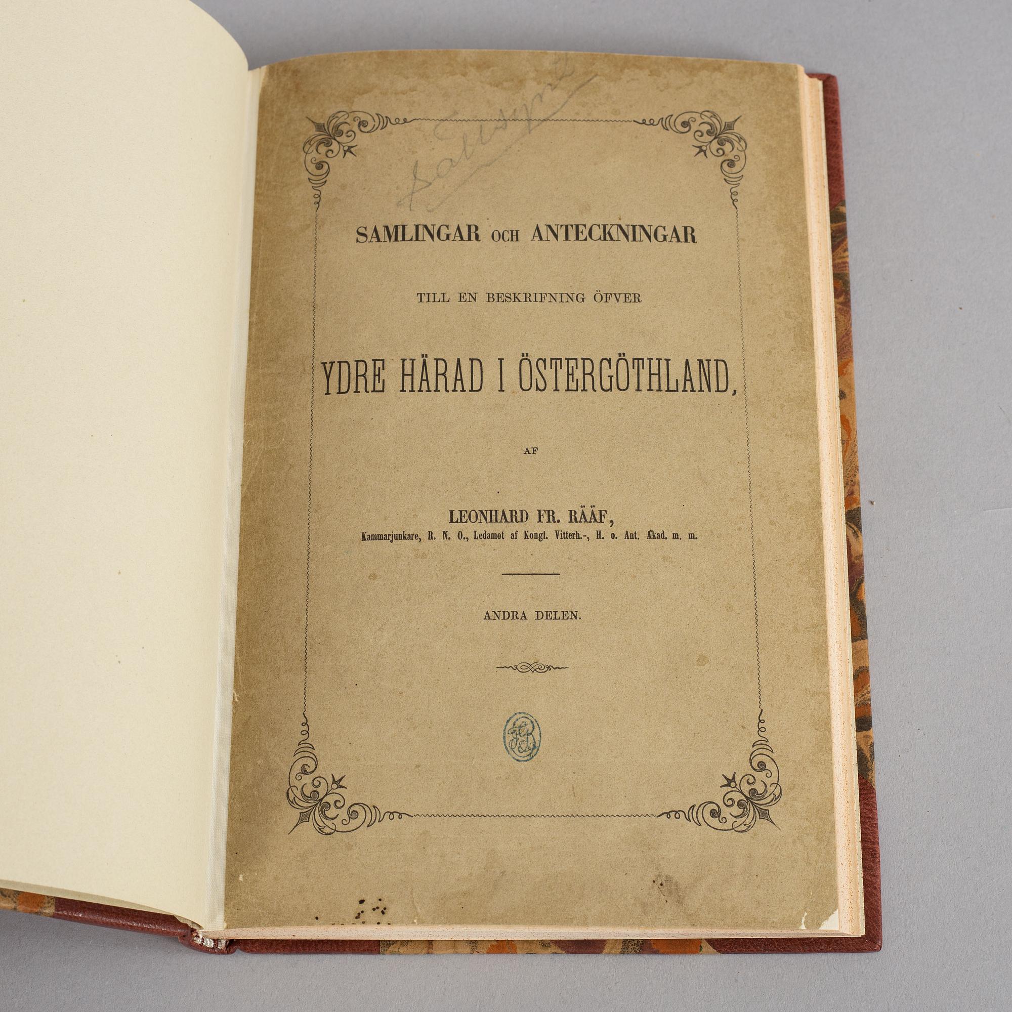 Rääf on Ydre in Östergötland, Sweden (6 vol).