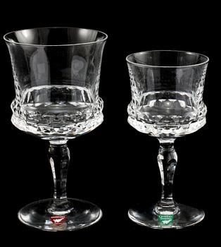GLASSERVISDELAR, 63 st, "Silvia", Ingeborg Lundin, Orrefors, 1900-talets andra hälft.