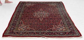 An old Bidjar rug, c. 225 x 143 cm.