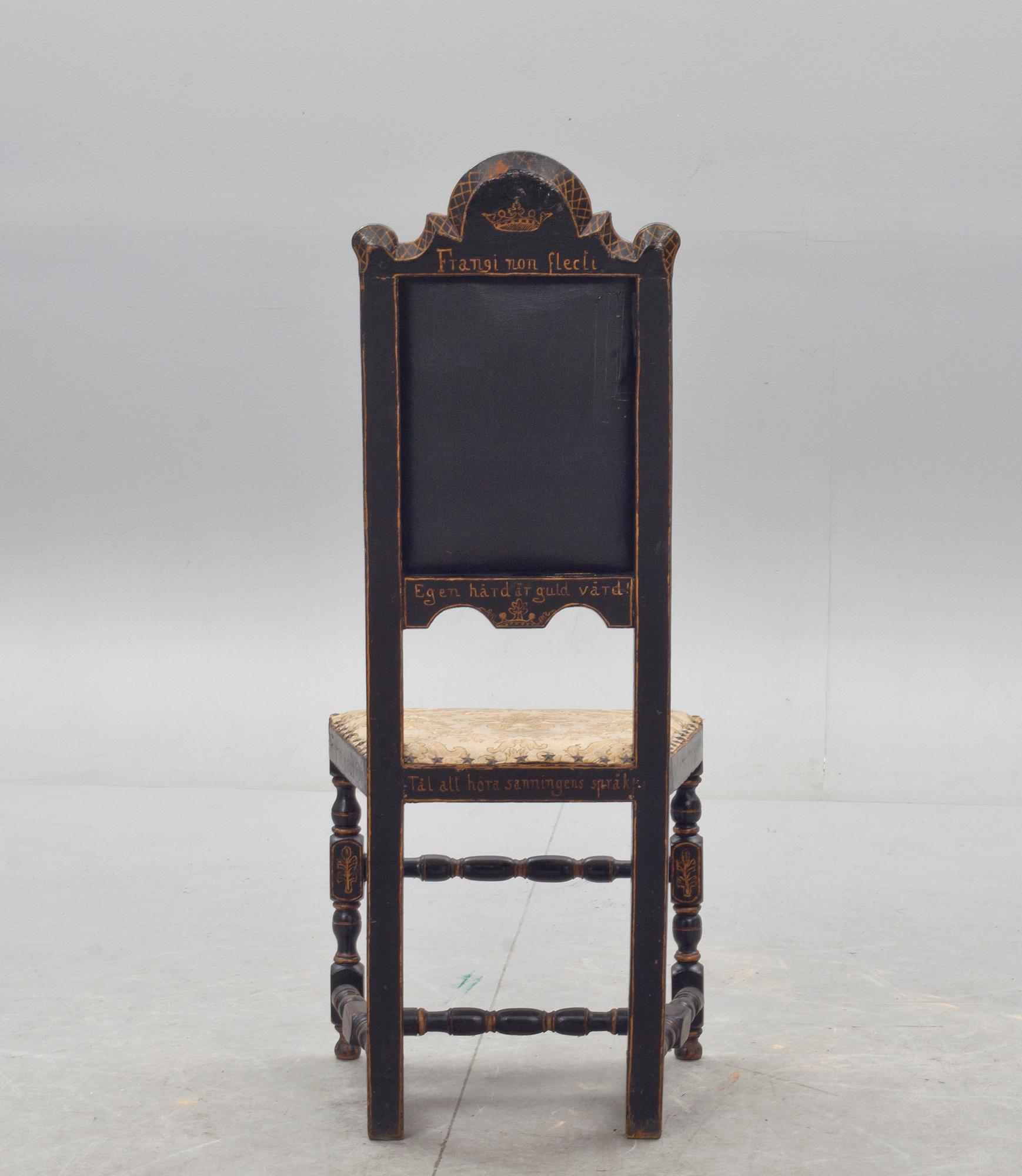 STOL, barock, provinsarbete. 1700-tal.