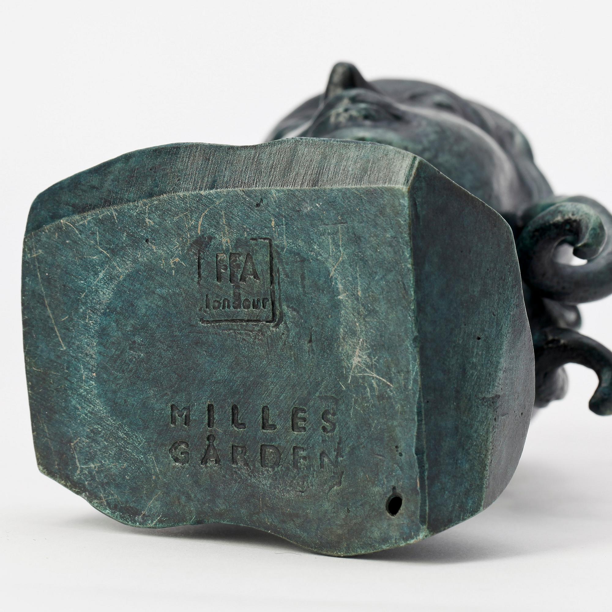 SKULPTUR, efter Carl Milles, brons, 2000-tal.