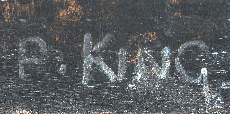 PHILLIP KING, skulptur, patinerad brons. Sign.