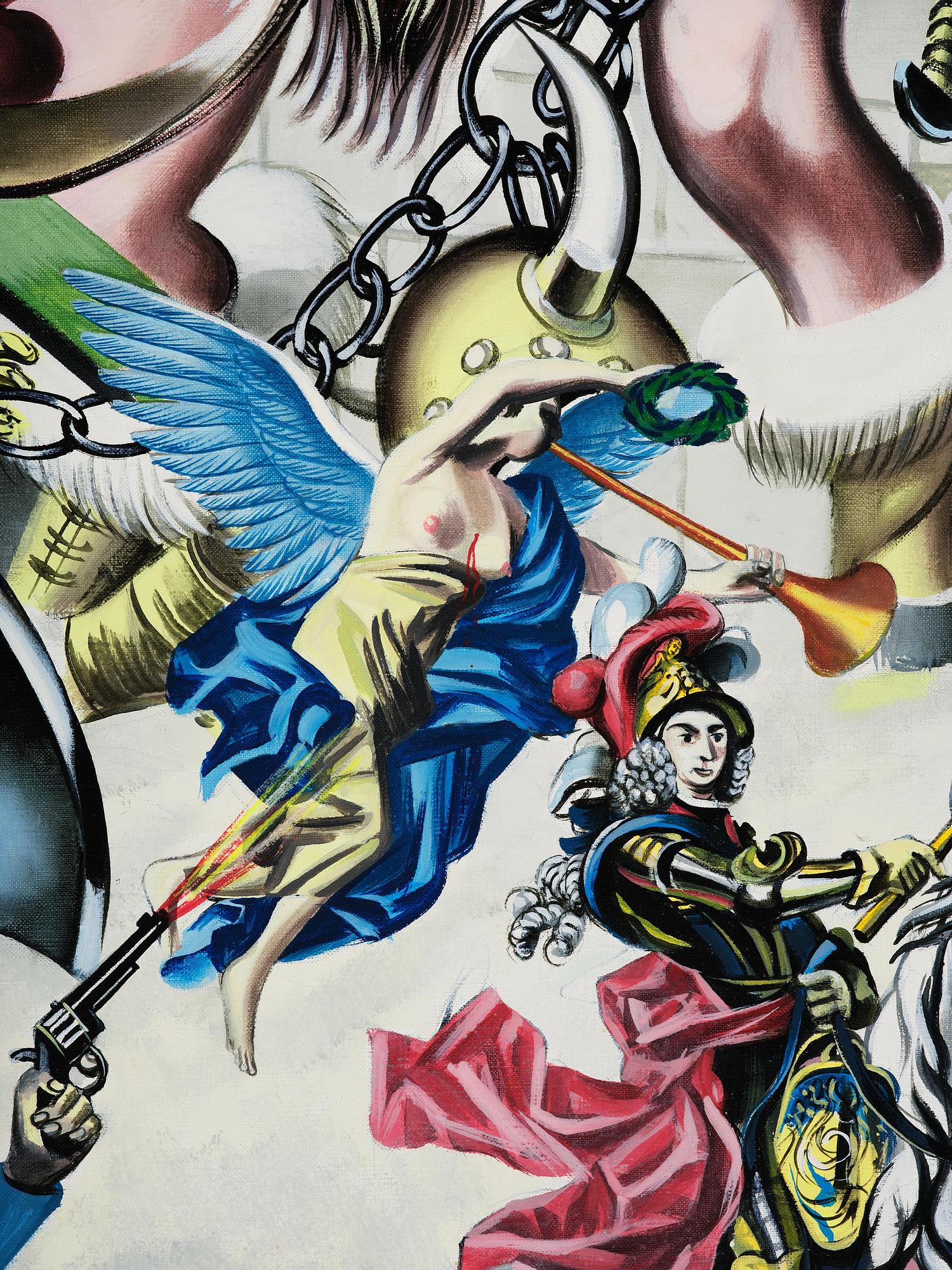 Erró (Gudmundur Gudmundsson), "Organe et Philippe V".