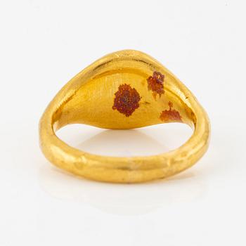 Signetring, guld, möjligen Egypten, Greko-Romersk tid.