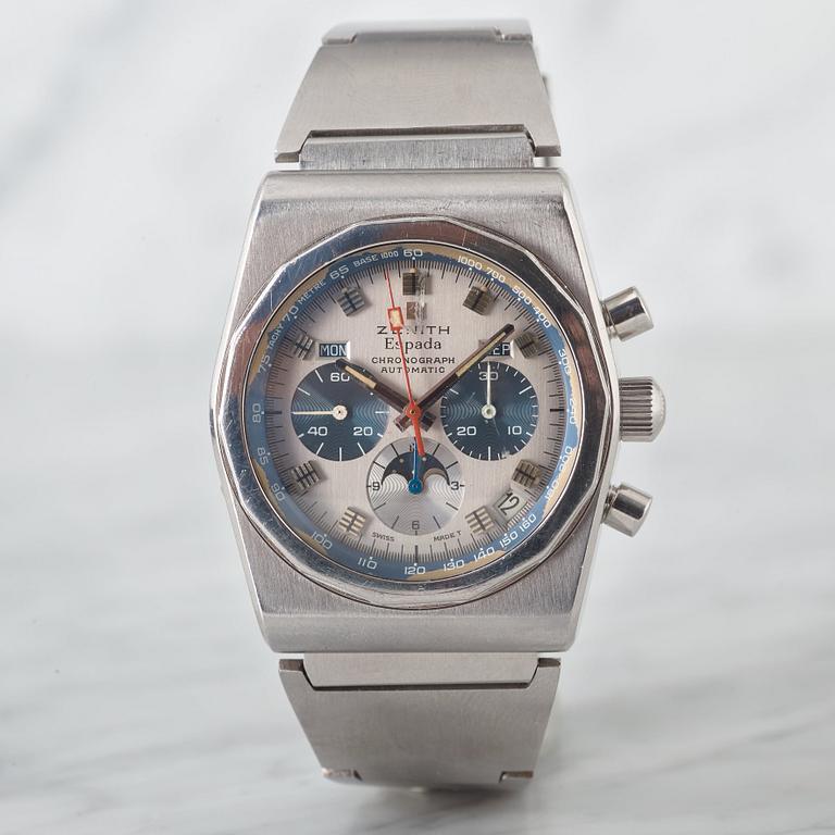 ZENITH, "Espada", Chronograph, armbandsur, 38 mm,