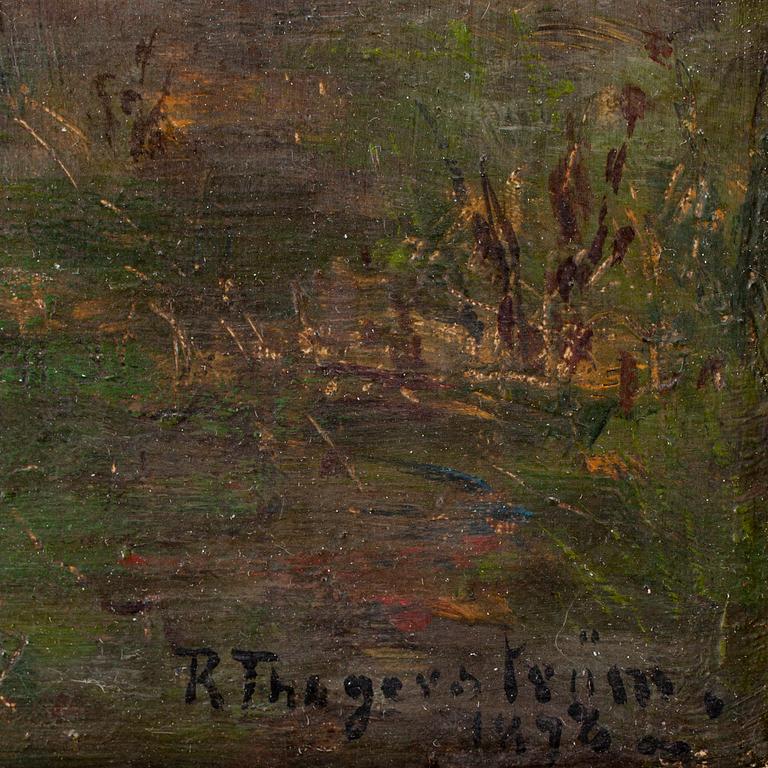 ROBERT THEGERSTRÖM, olja på duk, sign o dat 1898.