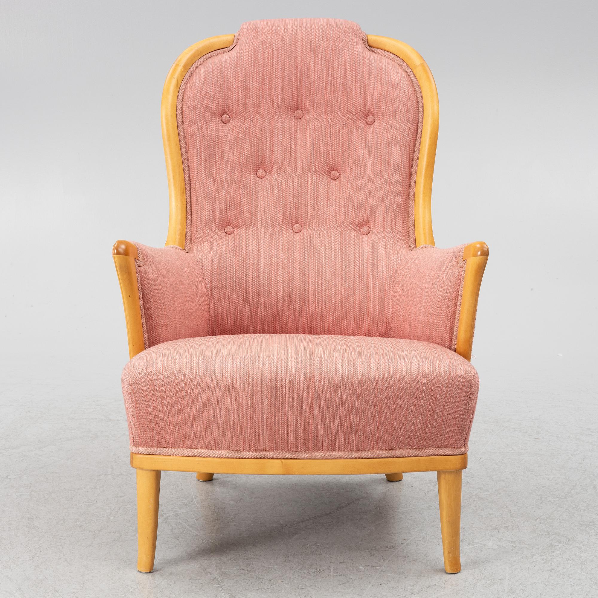 Carl Malmsten, armchair "Vår Fru", OH Sjögren, late 20th century.