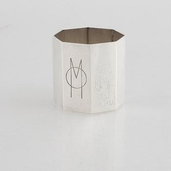 Wiwen Nilsson, napkin ring, sterling silver, Anders Nilsson, Lund 1946.