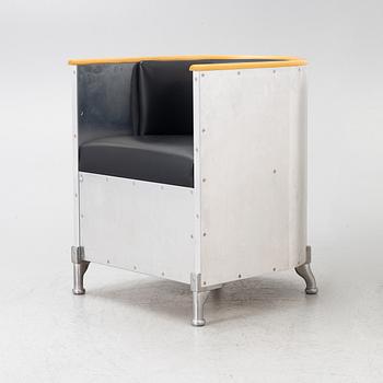 Mats Theselius, Armchair, "Aluminium", Källemo, Värnamo, Sweden.
