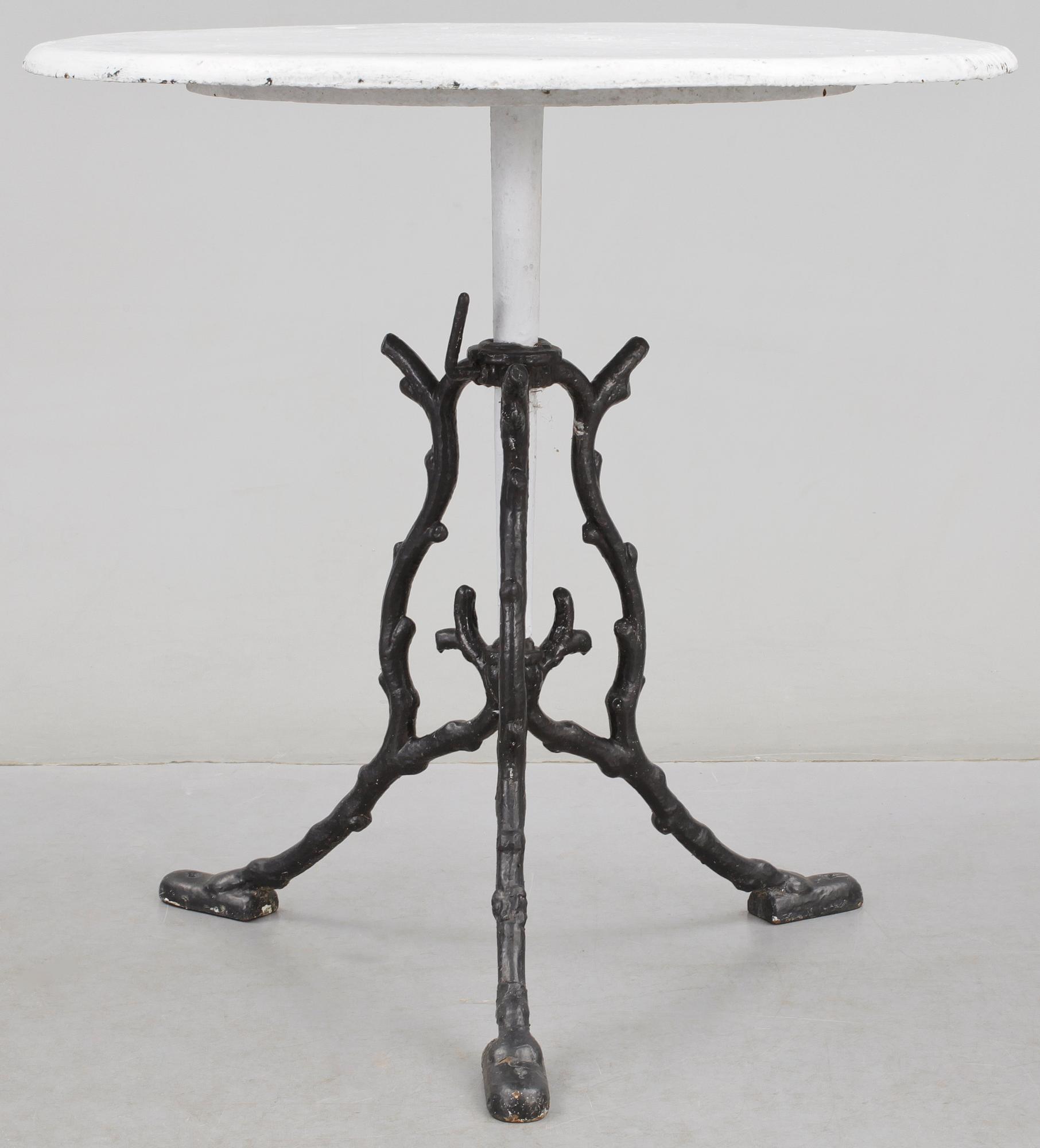 TRÄDGÅRDSBORD, gjutjärn, Eskilstuna, 1800-talets slut.