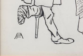 ANDERS FORSBERG, teckning. Sign.