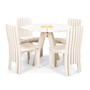 Alvar Aalto och Aino Aalto Trädgårdsmöblemang, 5 delar, "Aurinko"-serien, Artek 2007.