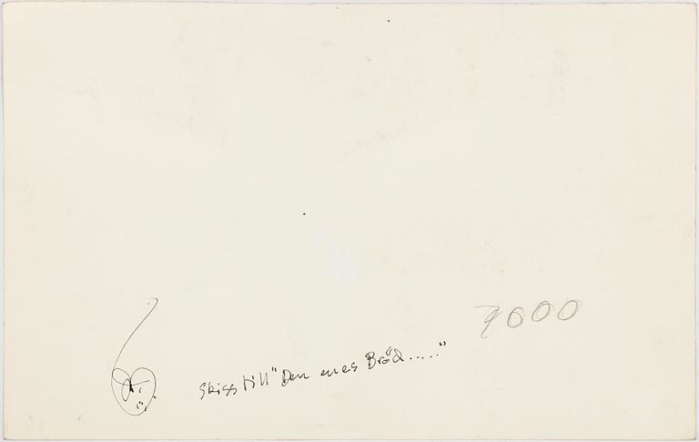 ULF RAHMBERG, Mixed media, signed with monogram verso.