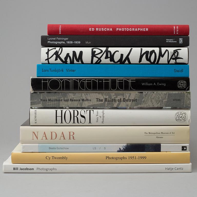 A set of 11 books, 20th century.