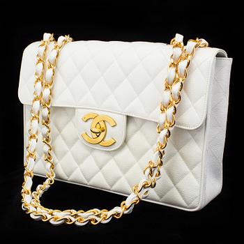 VÄSKA, "Jumbo Single Flap Bag", Chanel, 1994-1996.