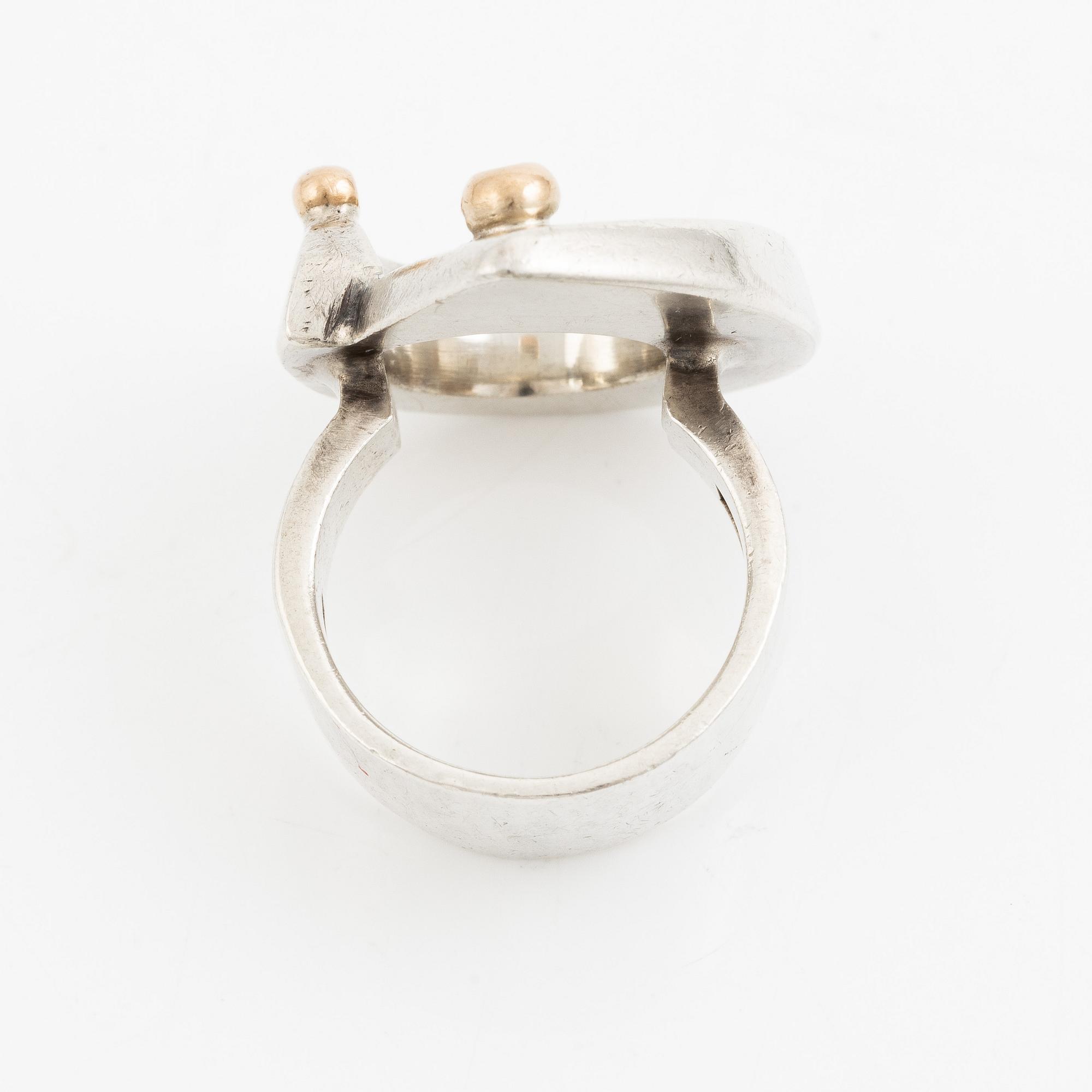 Sven-Erik Högberg, ring, sterlinsgsilver, Göteborg 1992.