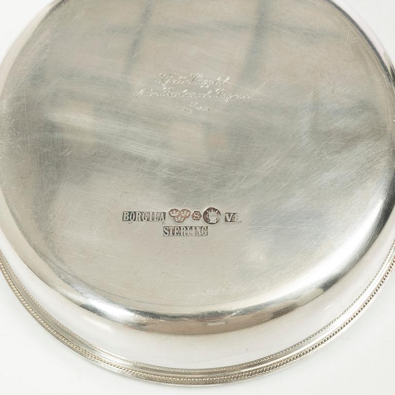 Atelier Borgila, karott med lock, sterling silver, Stockholm 1947.