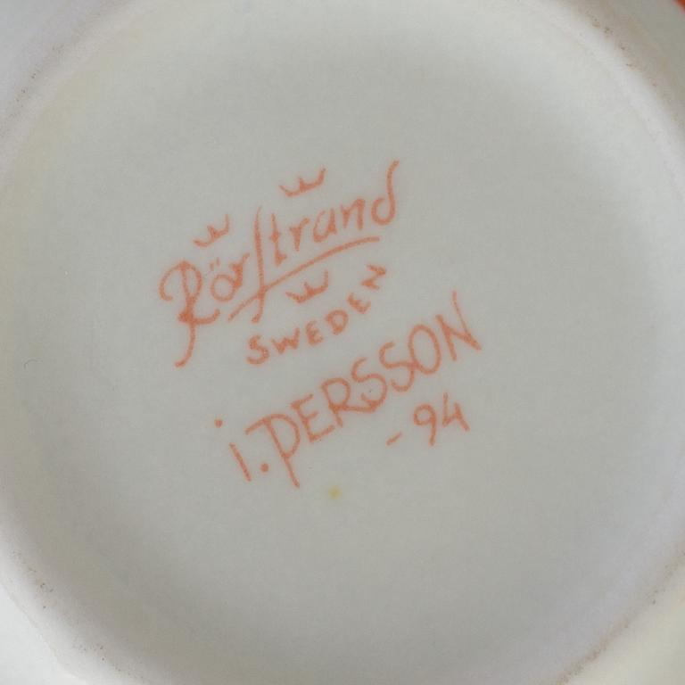 INGER PERSSON, three vases, stoneware, two signed I Persson and dated -94, Rörstrand.