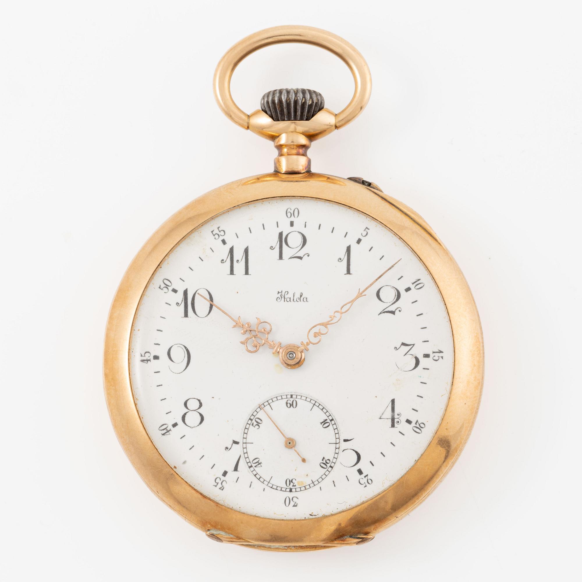 Halda, pocket watch, 50 mm.