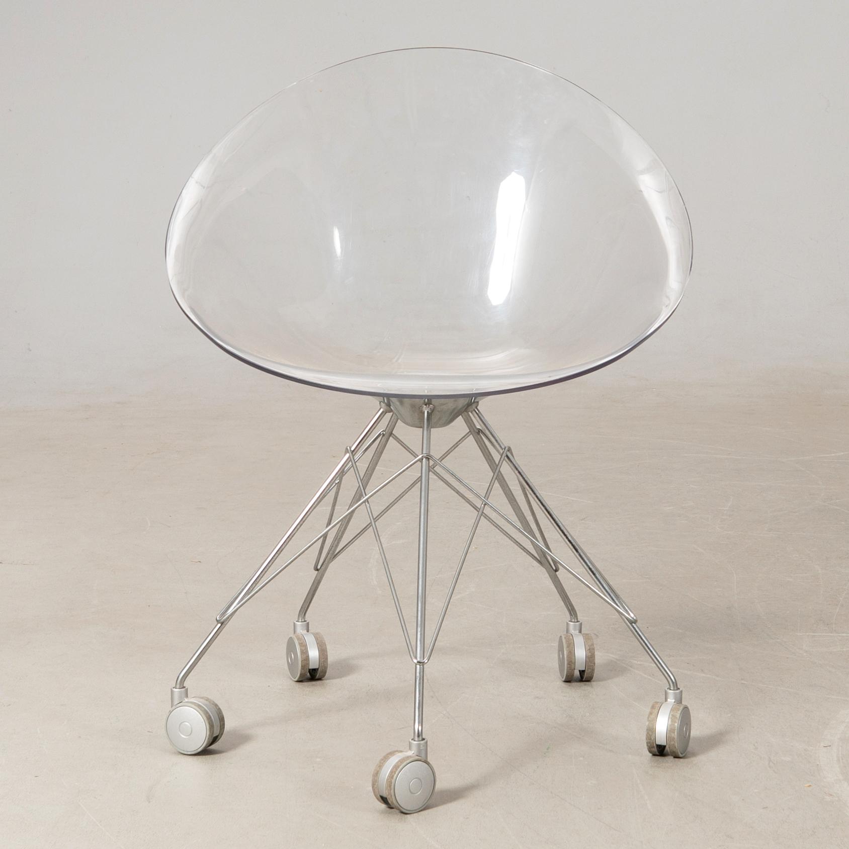 Philippe Starck, kontorsstol, "Eros", Kartell, Italien, 1900-talets senare hälft.