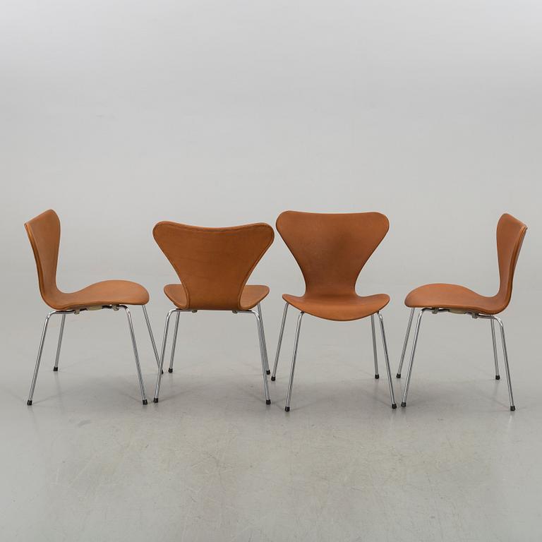 STOLAR 6 st, Arne Jacobsen, "Sjuan", Fritz Hansen, Danmark.