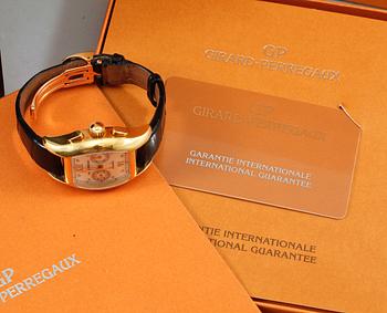 ARMBANDSUR, Girard Perregaux - Richeville Chronograph, 18k guld.