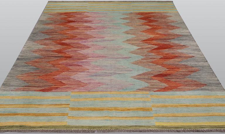 Rug, Kelim, modern design, approx. 244 x 173 cm.