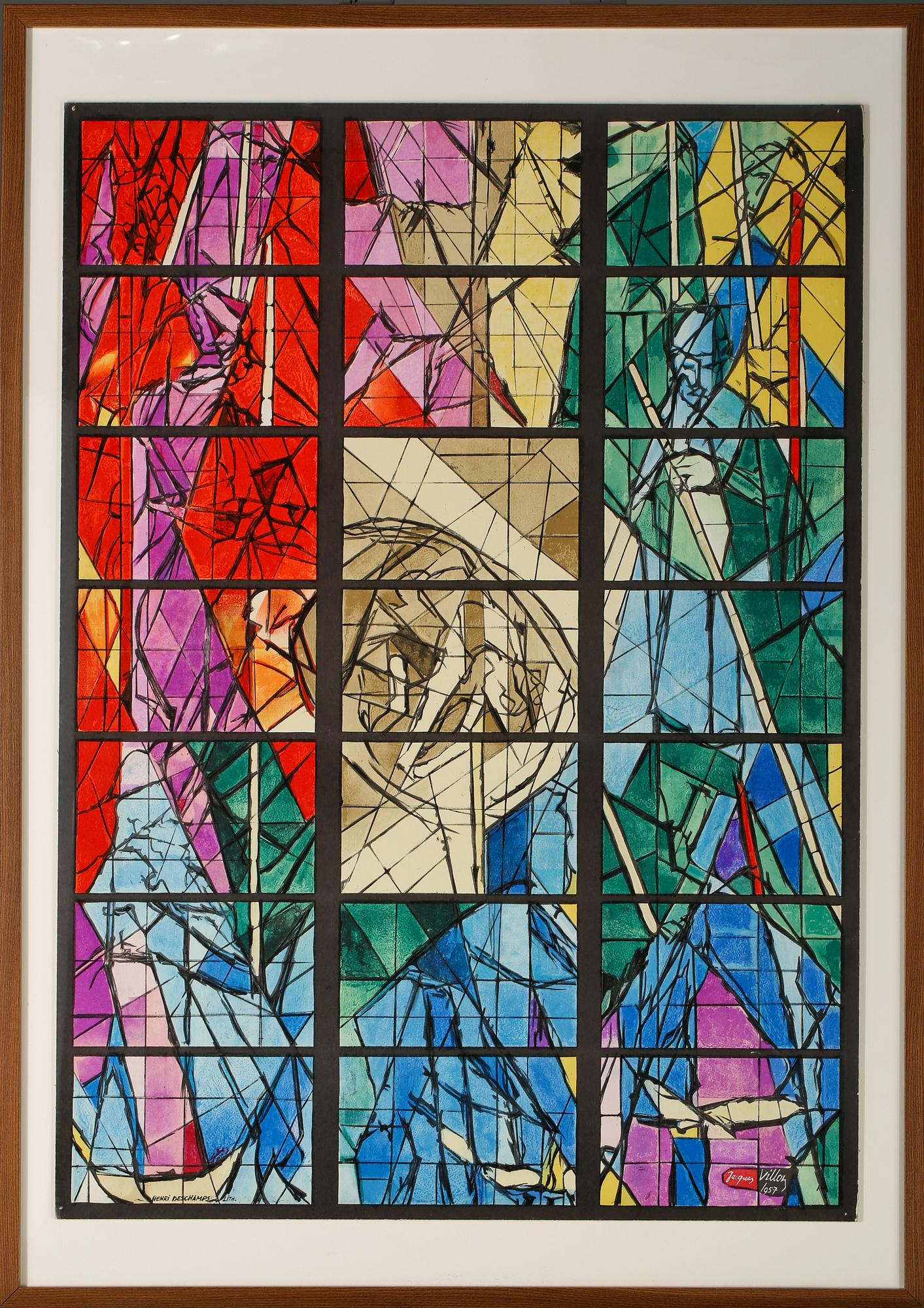 JACQUES VILLON, efter, litografisk affisch, daterad 1957.