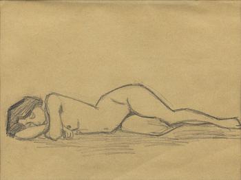 Ivan Aguéli, Reclining model.