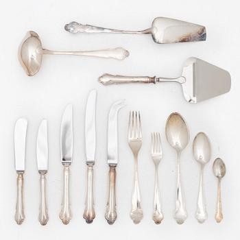 A silver cutlery set, "Disa" pattern, MGAB, Lidköping, some 1971 (106 pieces).