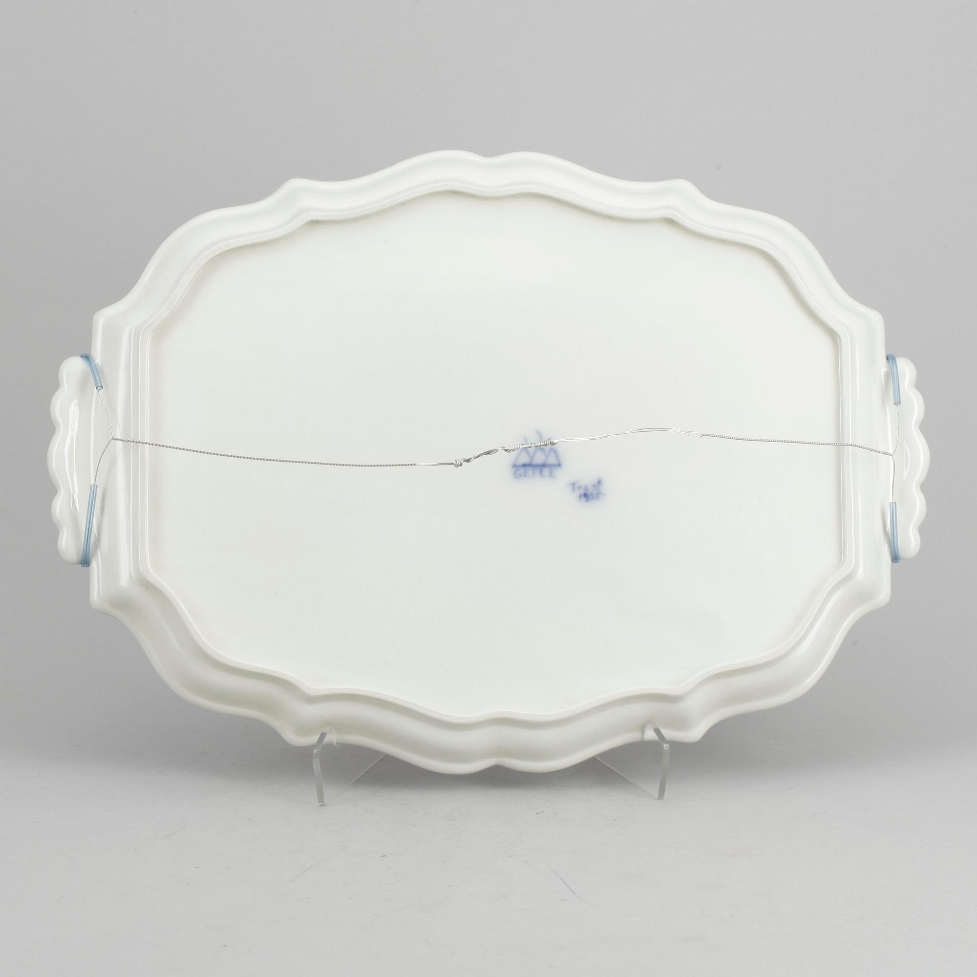 DEKORATIONSFAT, "Meissenblommor", Arthur percy, Gefle Porslinsfabrik, 1955.