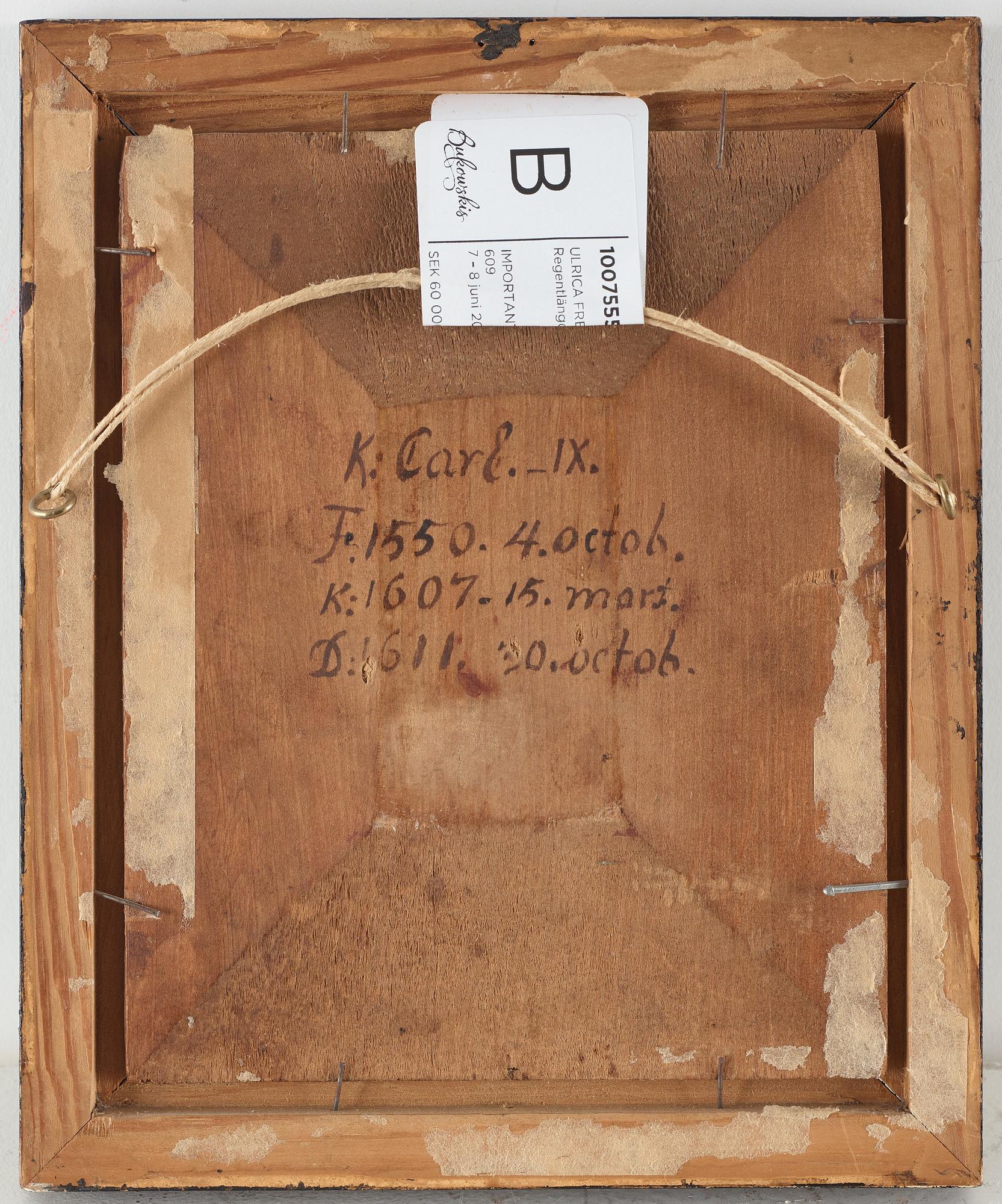 Ulrica Fredrica Pasch, Regentlängd, 12 st.