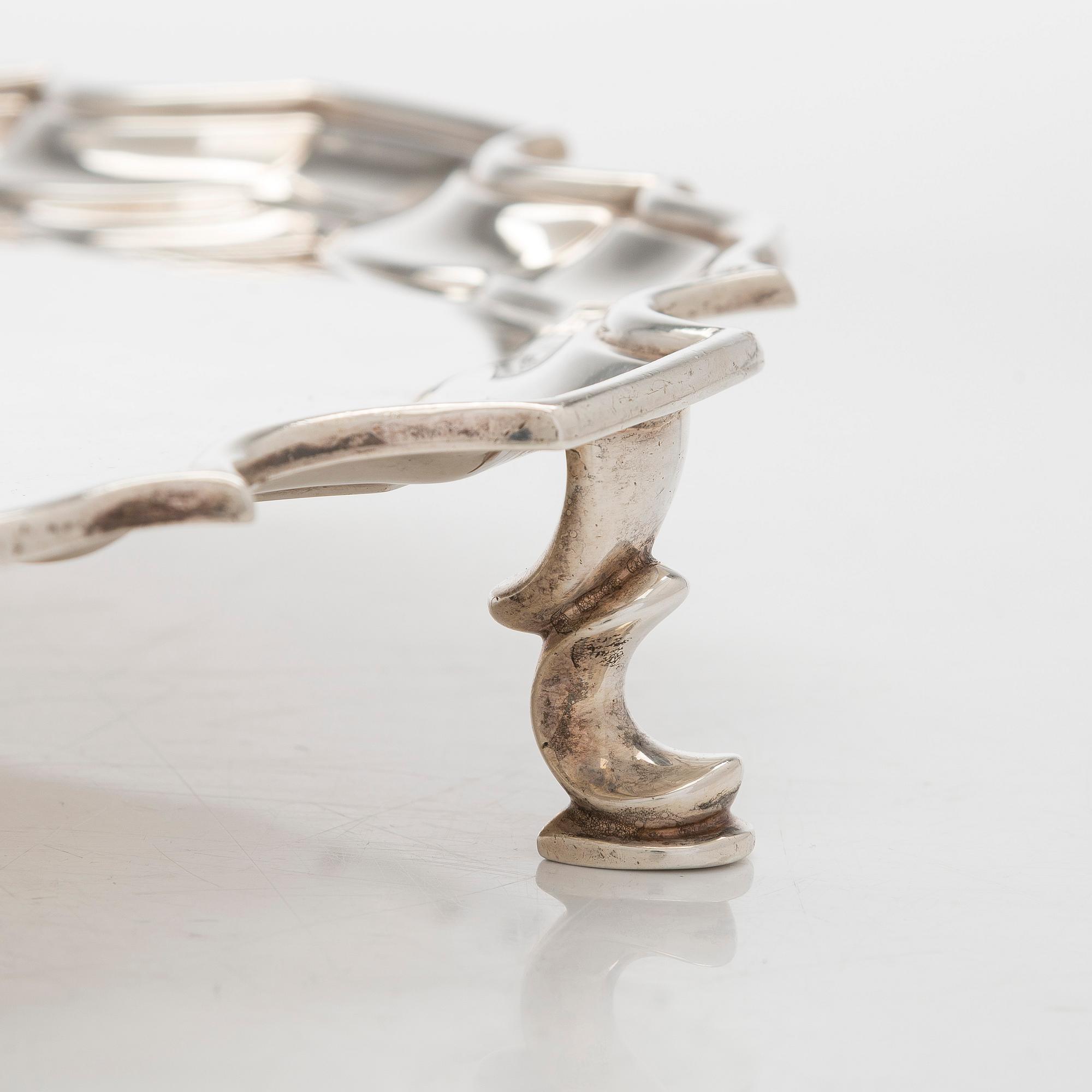 Tiffany & Co, Richard Comyns för Tiffany & Co, salver, sterlingsilver, London 1951.