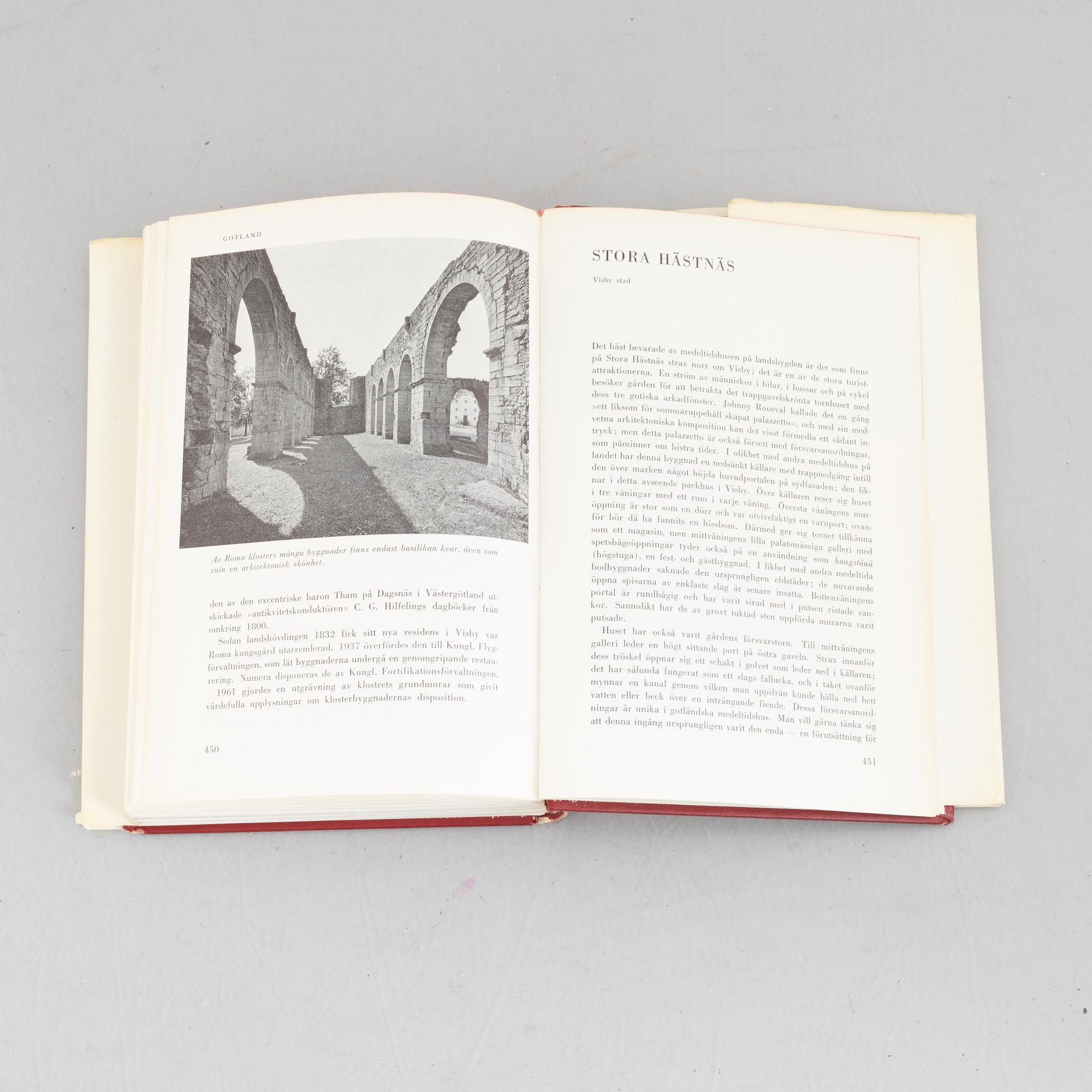 Bokverk, "Svenska slott och herresäten", 18 volymer, Allhems Förlag, Malmö, 1966-1971.