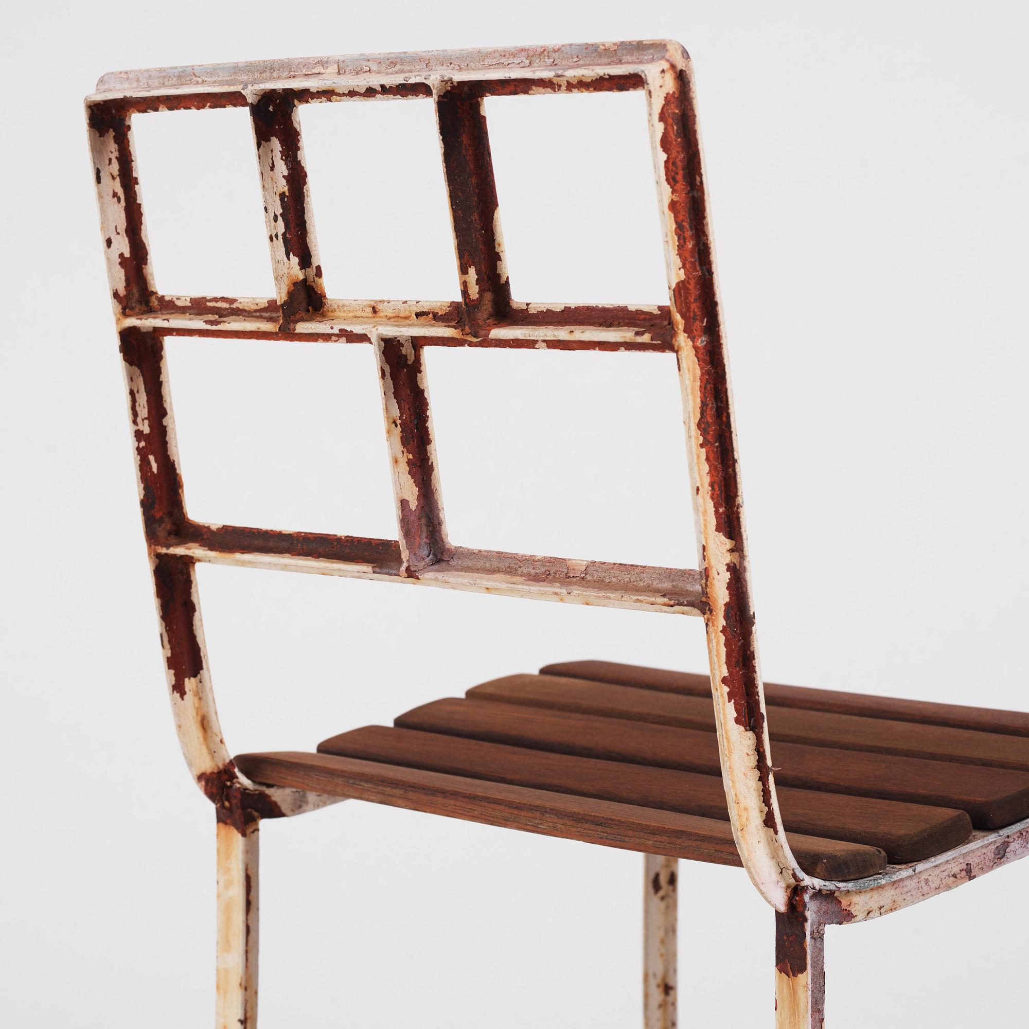 Carl Hörvik, a pair of garden chairs, possibly produced by Thulins vagnfabrik, Skillingaryd.