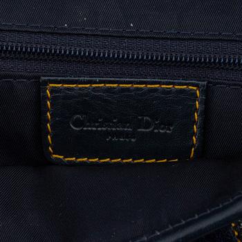 CHRISTIAN DIOR, a vintage mpnpgram canvas 'Saddle Bag!.