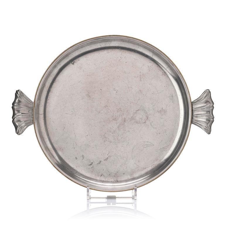 Firma Svenskt Tenn, a pewter tray, Stockholm, 1928.