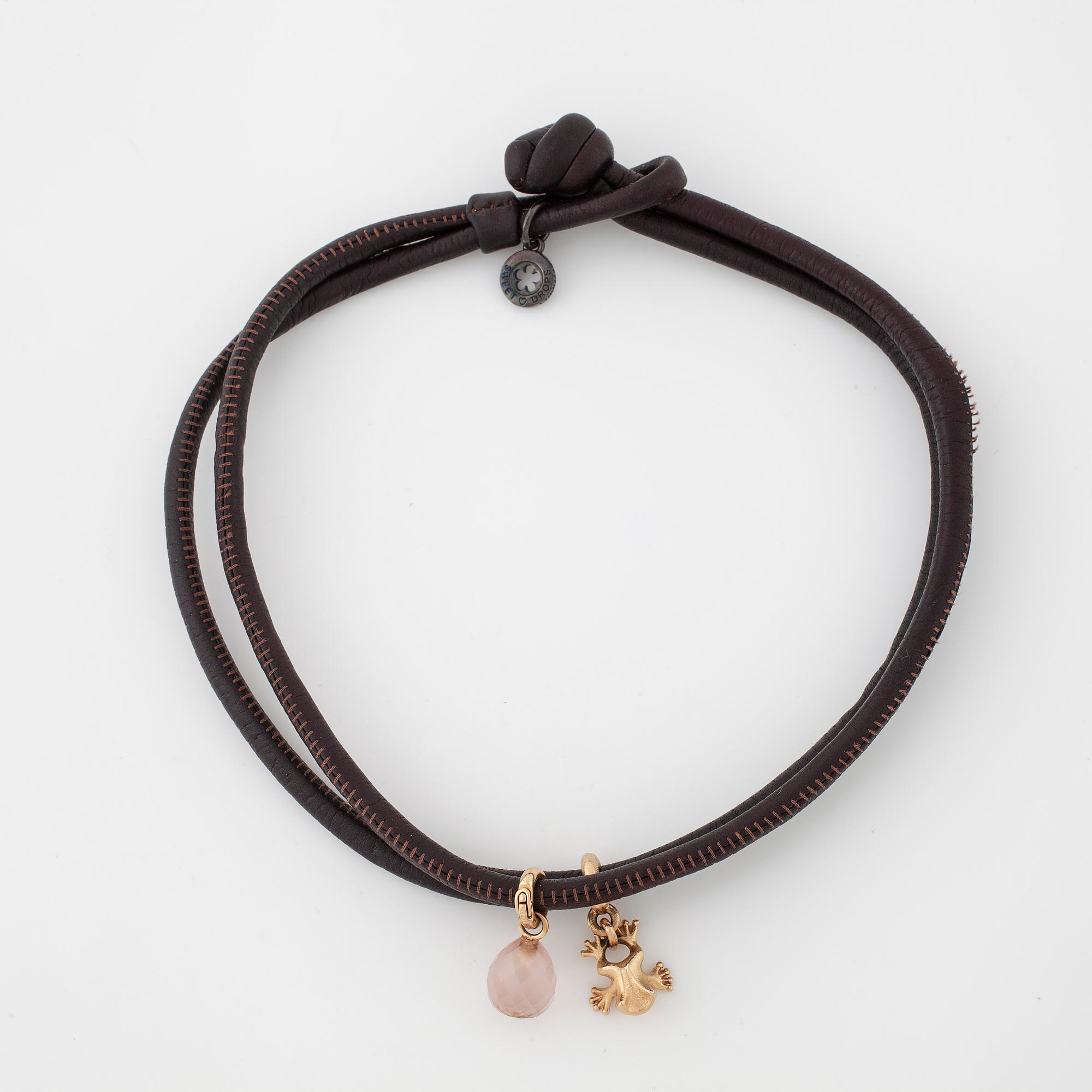OLE LYNGGAARD, a bracelet with two "Sweet drops" charms.