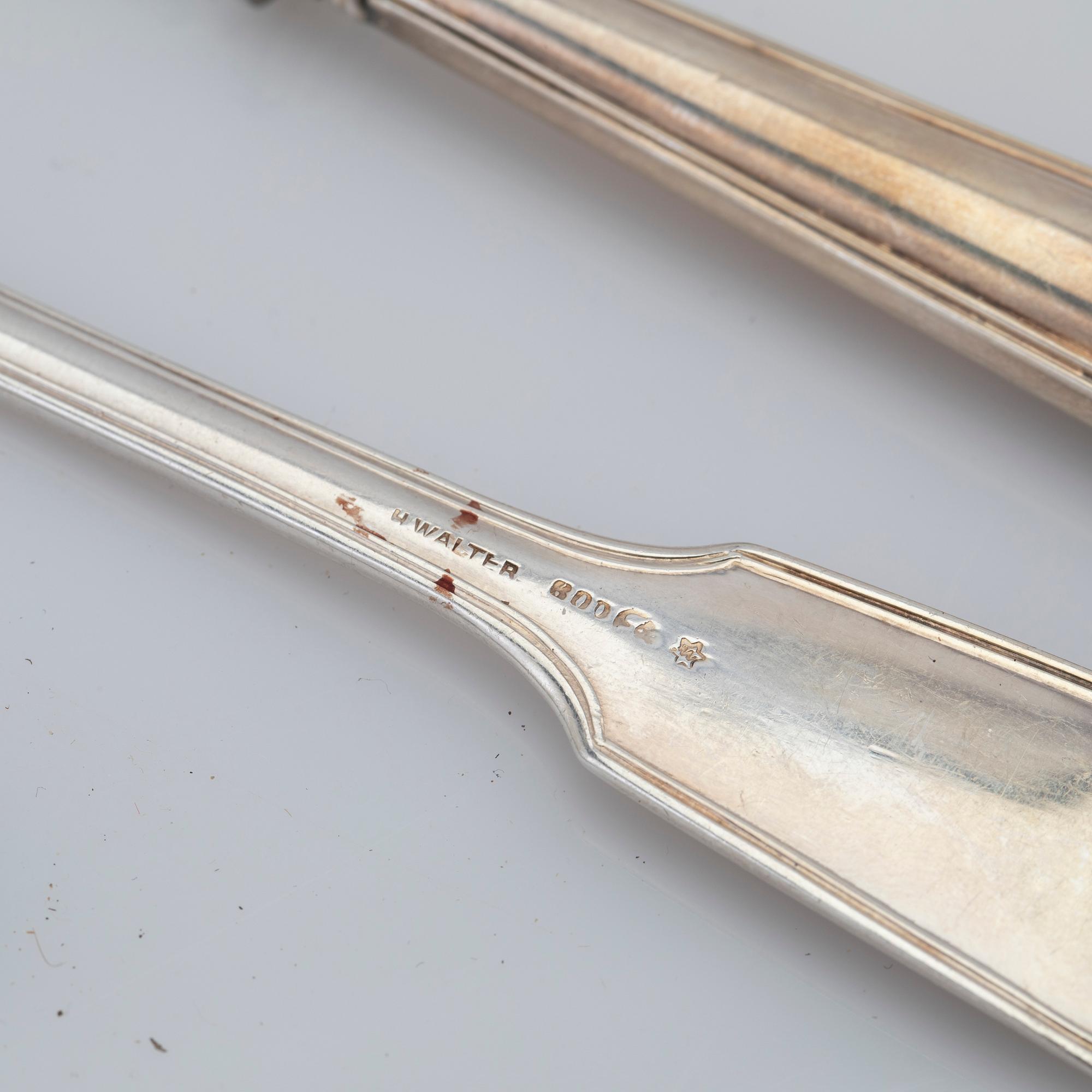 Silver cutlery, 300 pieces, silver 800, H. Walter, Germany.