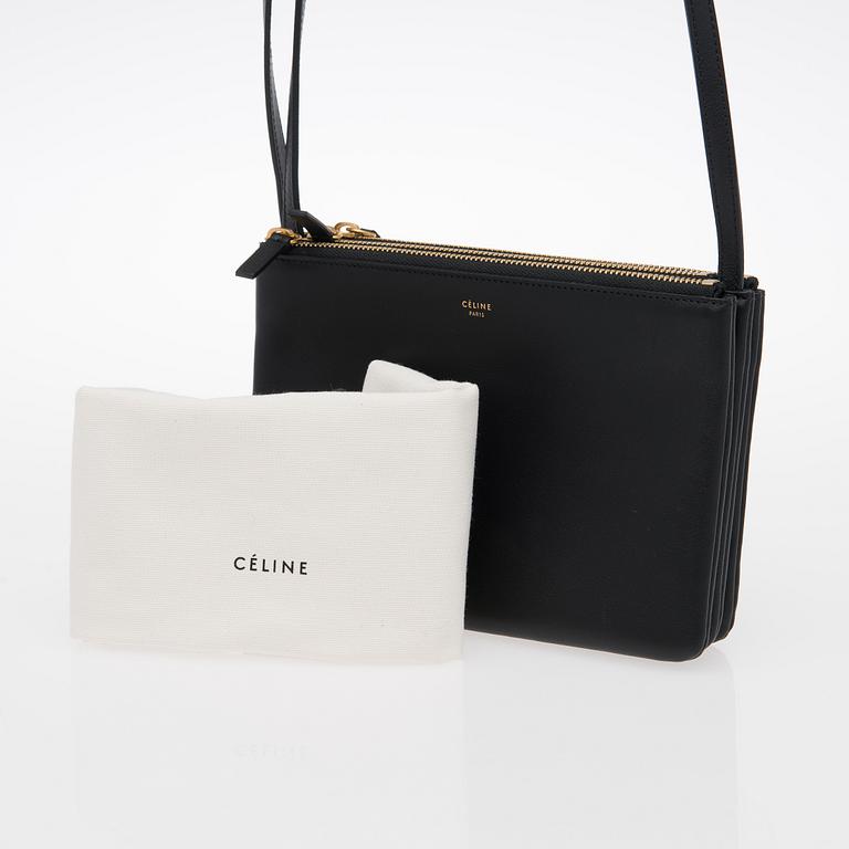 A Black Small Trio Shoulder Bag.