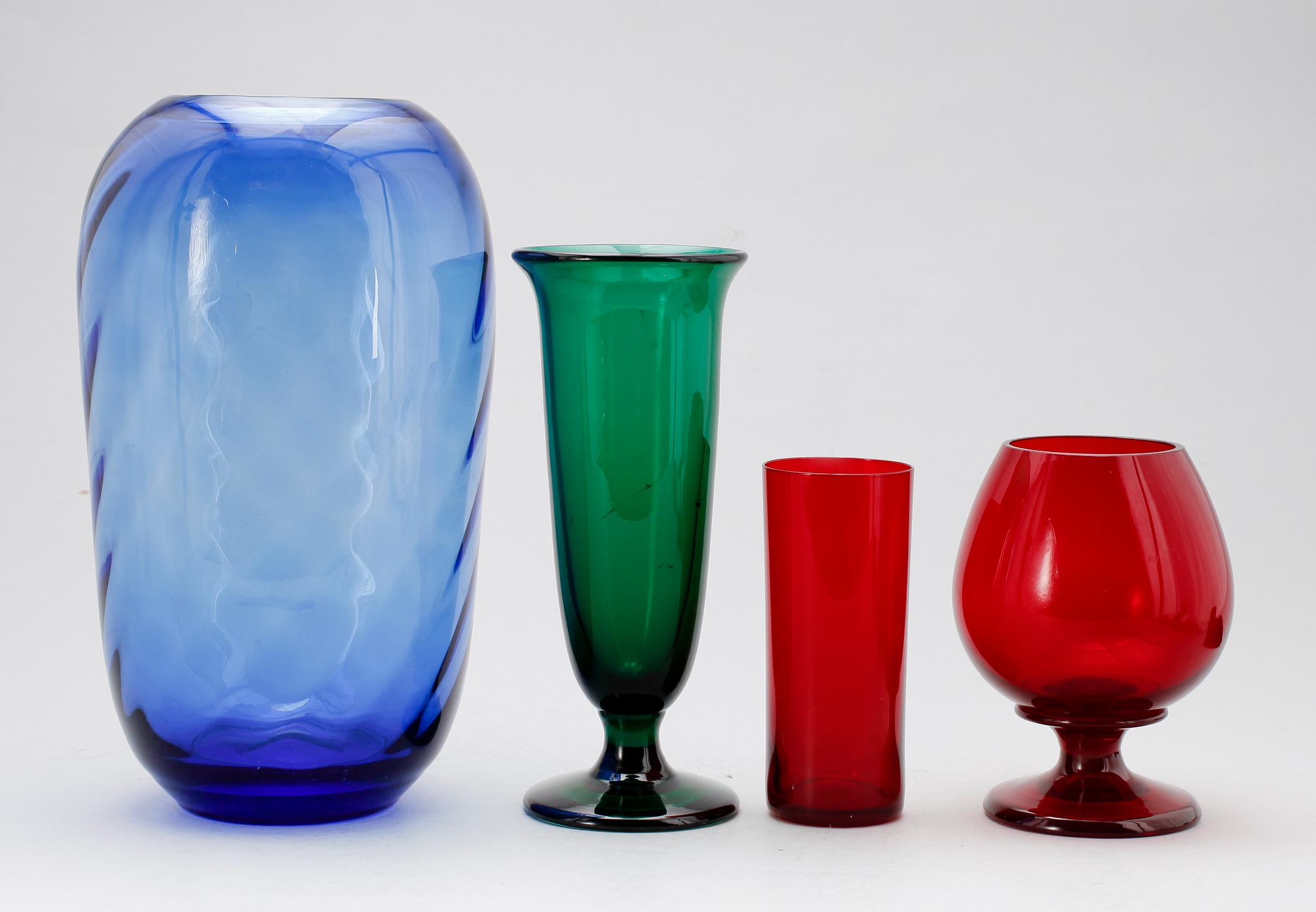 VASER, 4 st, glas, Reijmyre.