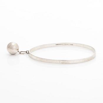 Saara Hopea, bracelet, silver, Ossian Hopea, Porvoo 1960.