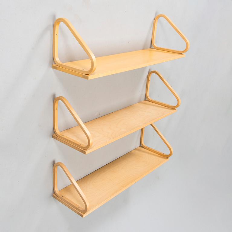 Alvar Aalto, hyllor, 3 st, modell 112B, Artek, 1900-talets slut.