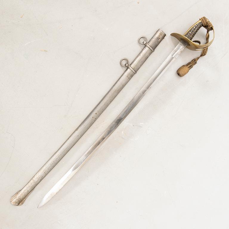 Saber, Swedish, 1854  cavalry, pattern. with scabbard.