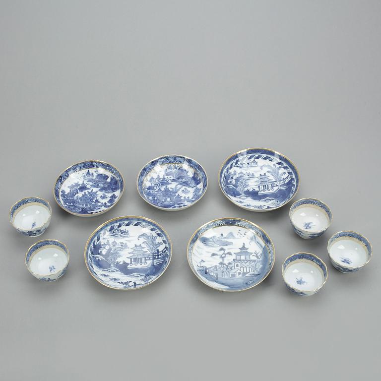 SERVISDELAR, 6 delar, Kina, Qing dynastin, omkr år 1800.