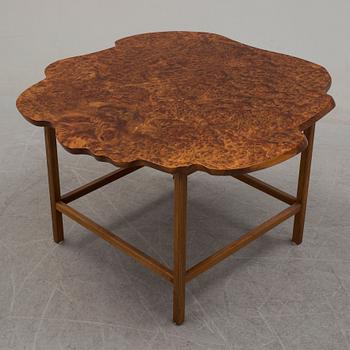 A Josef Frank burled wood table, Svenskt Tenn, model 1057.