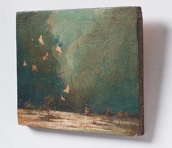 Milić od Mačve, oil on panel, signed and dated 1968 verso.