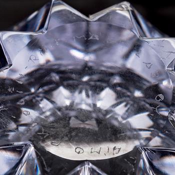 Aimo Okkolin, A 'Water Lily' bowl, signed Aimo Okkolin, Riihimäen Lasi Oy.